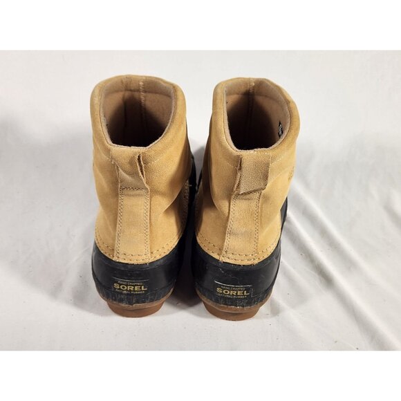 Sorel Mens  Premium Duck Boots Leather & Rubber Waterproof Pull On Thinsulate 13 - Picture 5 of 9